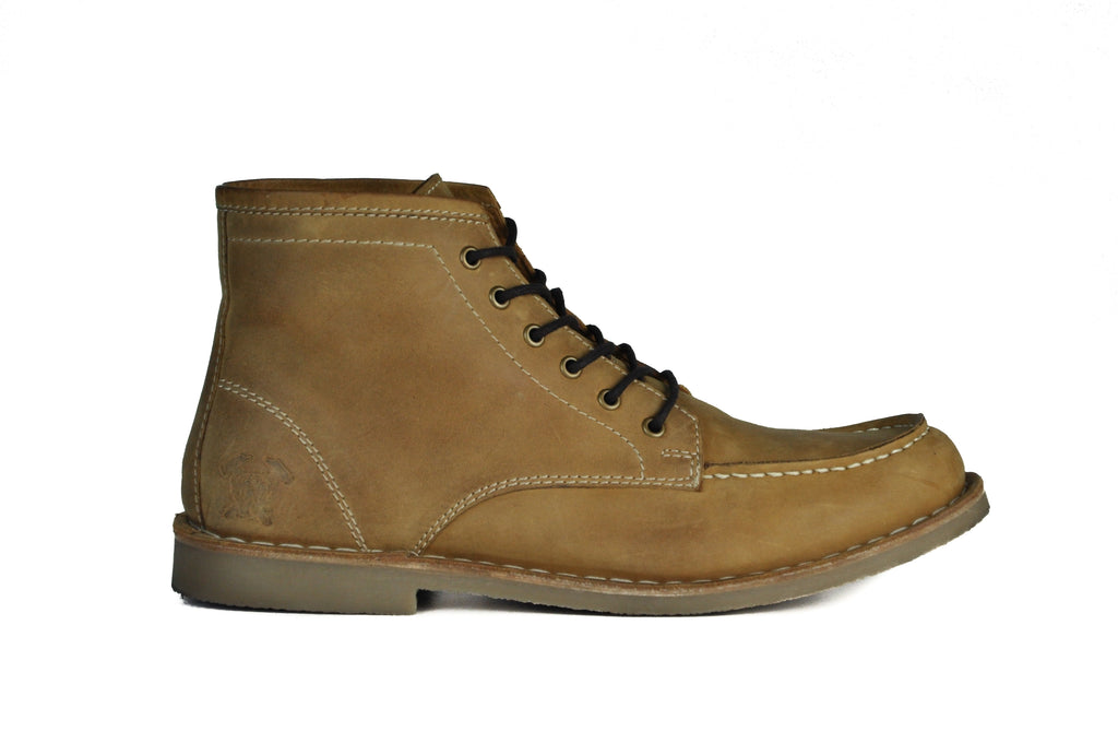 The Cooper | Crazy Horse Tan Leather, Shop Hound & Hammer Men's Handcrafted Boots