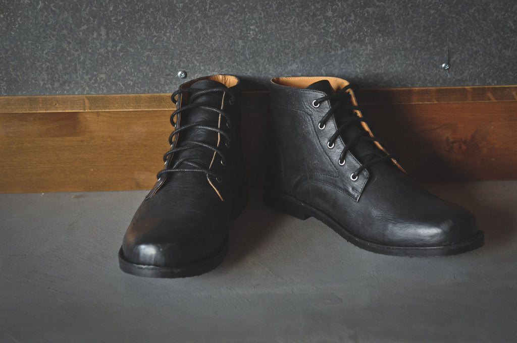 The Grover | Black Leather, Shop Hound & Hammer Men's Handcrafted Boots