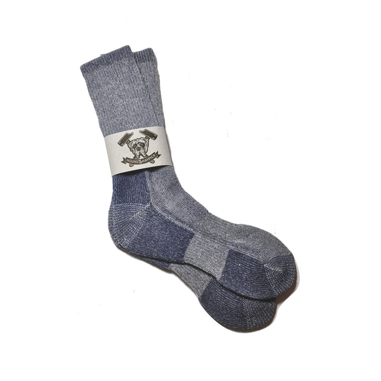 Heathered Blue Boot Sock, Shop Hound & Hammer Men's Handcrafted Boots